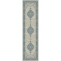 Concord Global 2 ft. x 7 ft. 3 in. Kashan Medallion - Ivory 28522